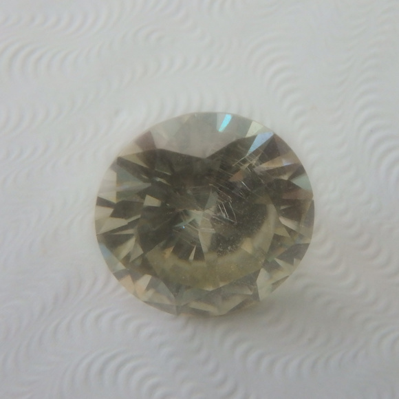 Huge off white moissanite 3.49ct 10.4 mm loose - Picture 3 of 4